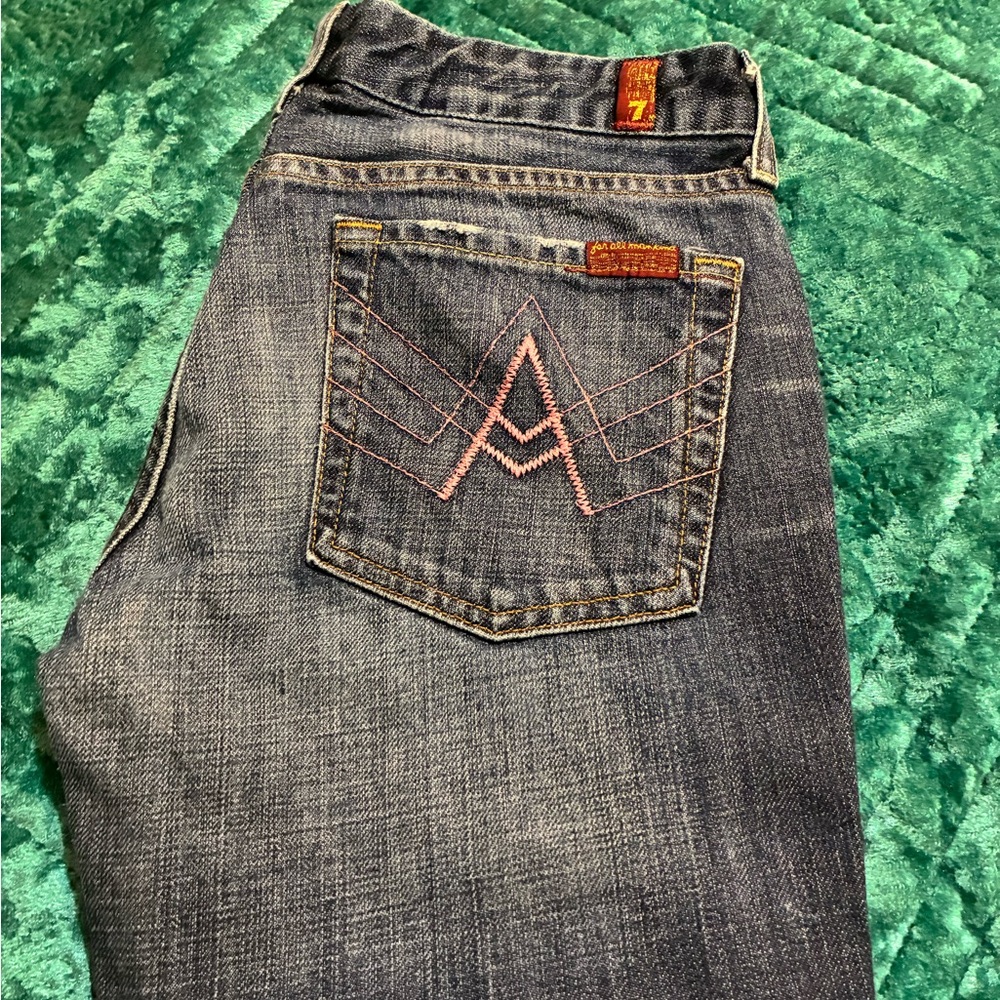7 For All Mankind Men's Dark Wash Jeans